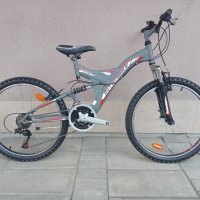 Продавам колела внос от Германия юношески мтв велосипед  графит FC3  INTERBIKE 24 цола преден и заде, снимка 1 - Велосипеди - 31941895