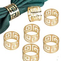 Армани лого пръстен халка халки метални декорация за трапезата на салфетки и кърпи, снимка 2 - Аксесоари за кухня - 31124142