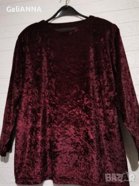 СТРАХОТНА ВИНЕНА ТУНИКА КАДИФЕ 2XL-3XL, снимка 1