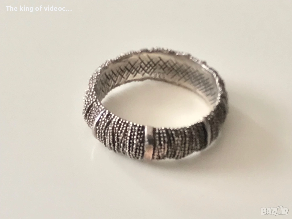 Сребърна дамска гривна , снимка 1