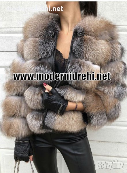 Дамско луксозно палто лисица код 132 , снимка 1