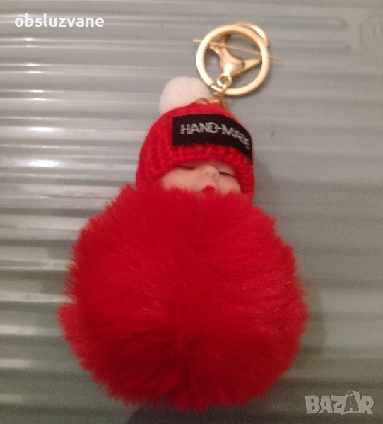 Моден ключодържател Червено бебе, снимка 1