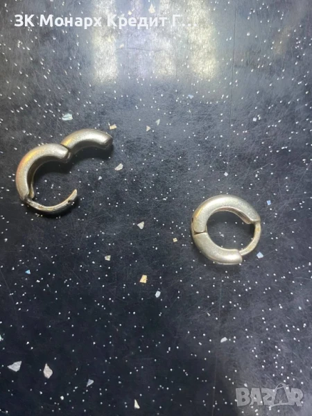 Сребърни обеци, снимка 1