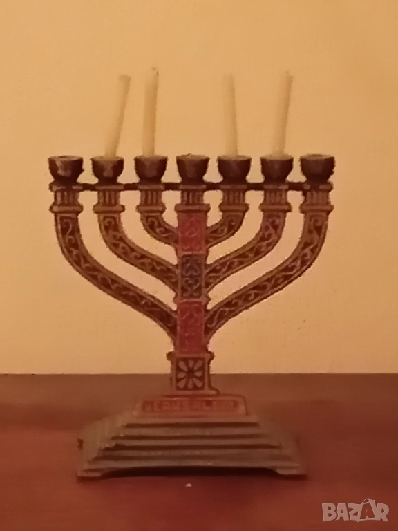 Свещник за ханука Свещник менора, снимка 1