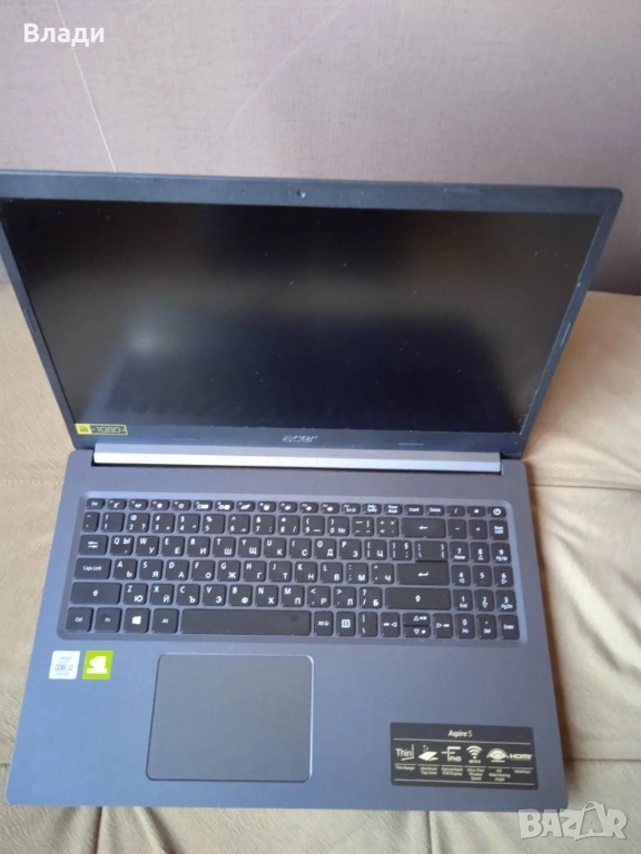 Acer Aspire 5 A515-54G FHD IPS i3 10110U/8GB/512SSD/1TB HDD/MX250 2GB отлична батерия/чанта , снимка 1