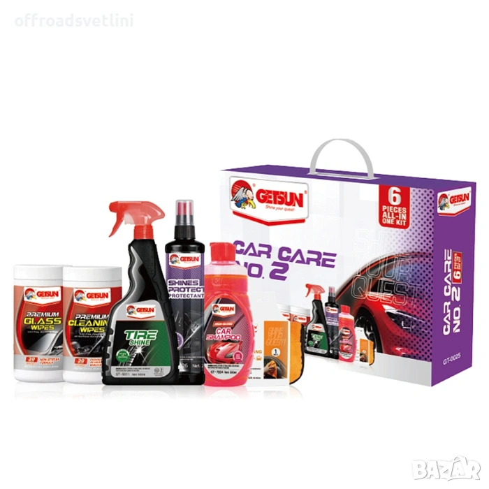 Комплект за Почистване на Автомобил 6в1 Getsun GT-0025, снимка 1