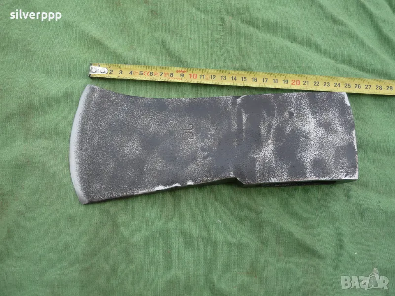  Стар огромен кован топор - 554 , снимка 1