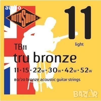 Струни за акустична китара Rotosound TB 11, снимка 1