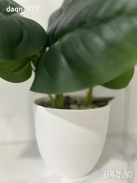 Красиво изкуствено растение в саксия, Cozevdnt, зелено, снимка 1