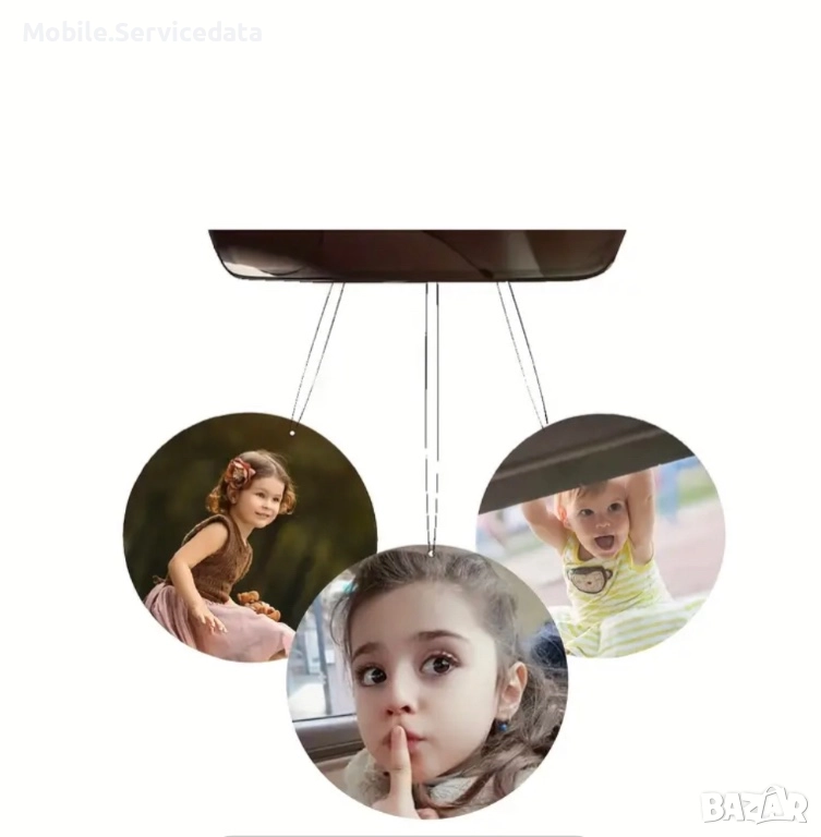 50 бр. персонализирани автомобилни освежители с ваша снимка и фирмено лого, снимка 1