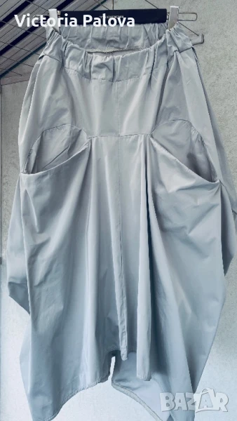 Интересна пола с джобове стил бохо, снимка 1