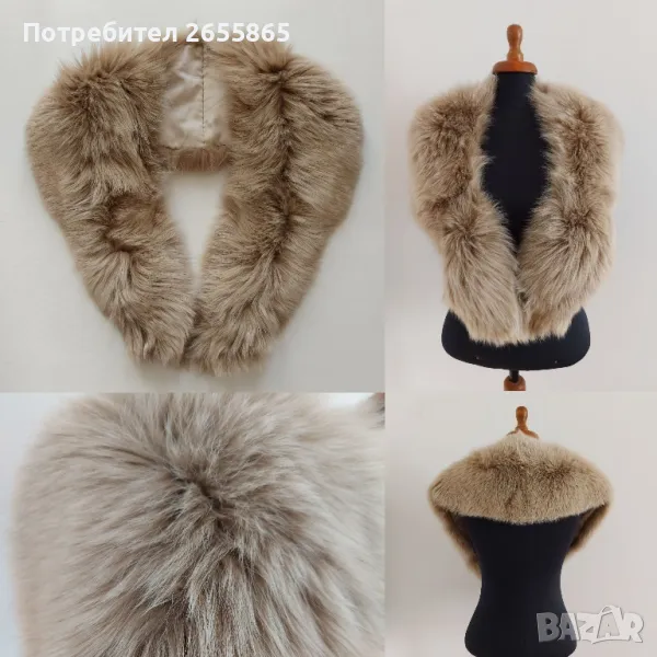 Богата яка от естествен косъм , снимка 1