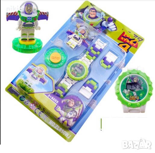 Играта на Играчките Toy Story buzz детски лего часовник с приставки, снимка 1