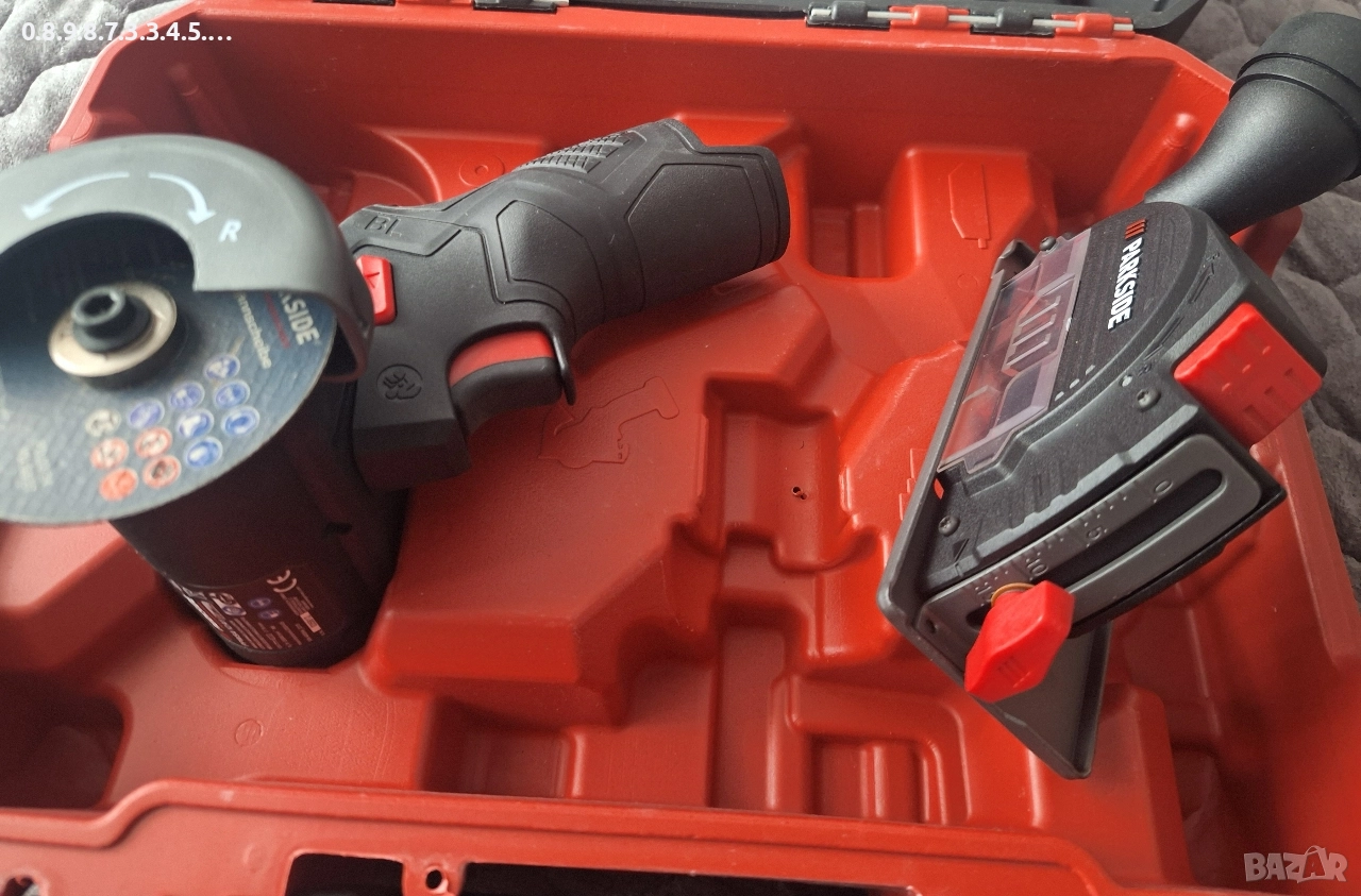акумулаторен ъглашлайф 12В на Parkside Performance 12V в гаранция до 10.2028г., снимка 1
