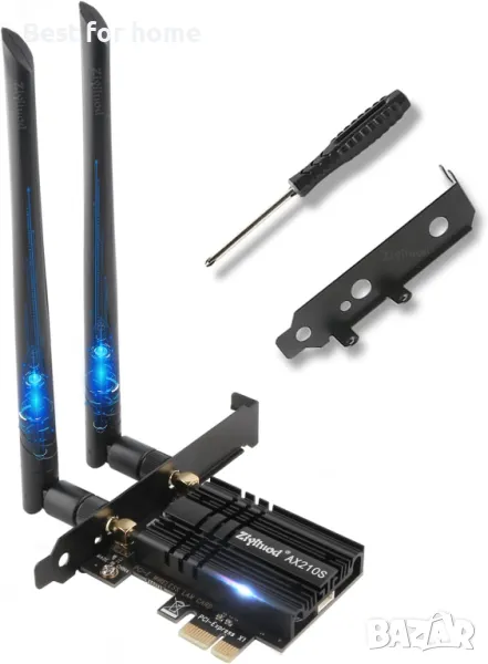 WiFi мрежова карта AX210, 2400 Mbps, Bluetooth 5.3, снимка 1