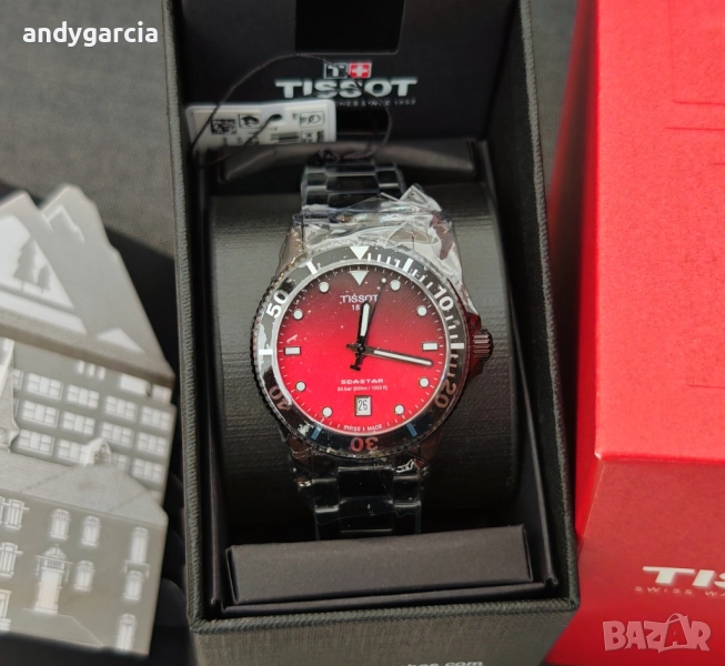 TISSOT SEASTAR 1000 QUARTZ 40mm T120.410.33.421.00 чисто нов часовник с кутия 100% оригинален, снимка 1