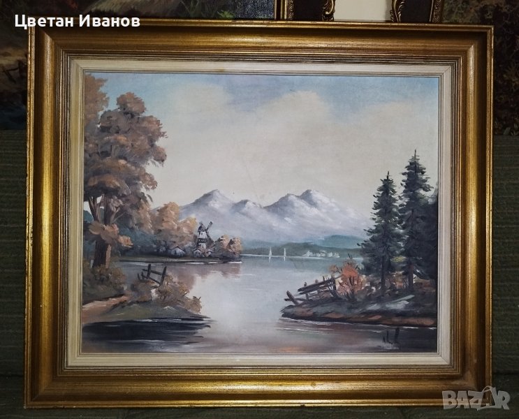 Рисувана картина с размери 88/73, снимка 1