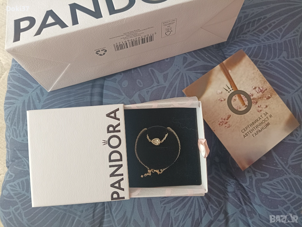 НОВА СРЕБЪРНА ГРИВНА PANDORA , снимка 1