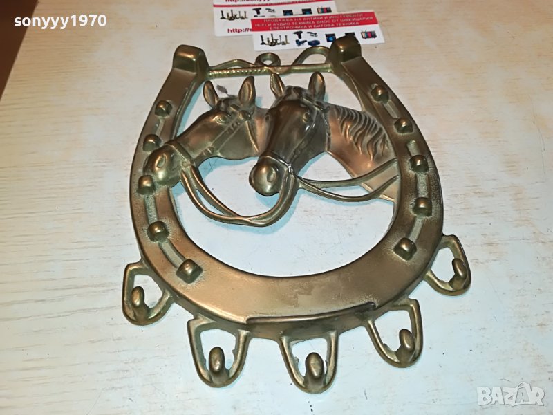 ПОДКОВА-КОНЕ-ЗАКАЧАЛКА-МЕД/МЕСИНГ 2107221041, снимка 1