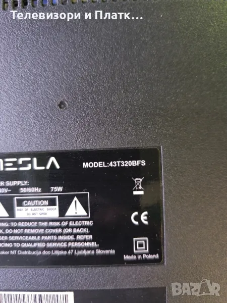 TESLA 43T320BFS tpd.nt72563.pb781 pt430ct02-4-c-4, снимка 1