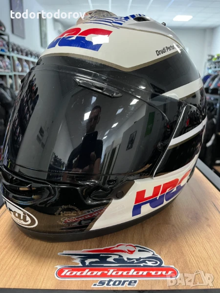 Най-висок клас мото каска ARAI RX-7 V HRC Edition,размер L 59-60 см., снимка 1