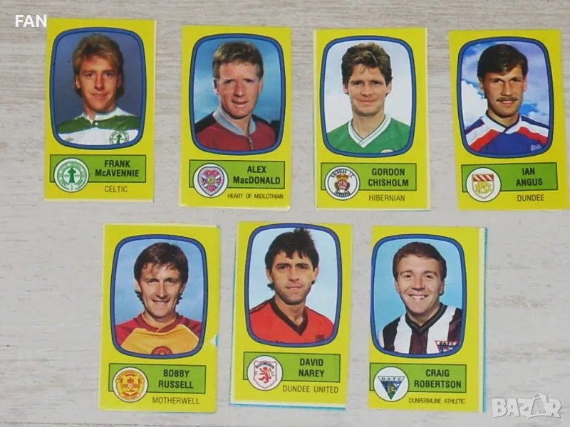 Оригинални стикери Панини PANINI от Висшата лига на Шотландия за сезон 1988/89, снимка 1