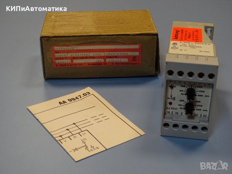 реле време E.DOLD AA9947 time relay 15-300s, снимка 1