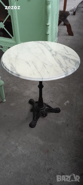 Маса с мрамор и метал-№122, снимка 1