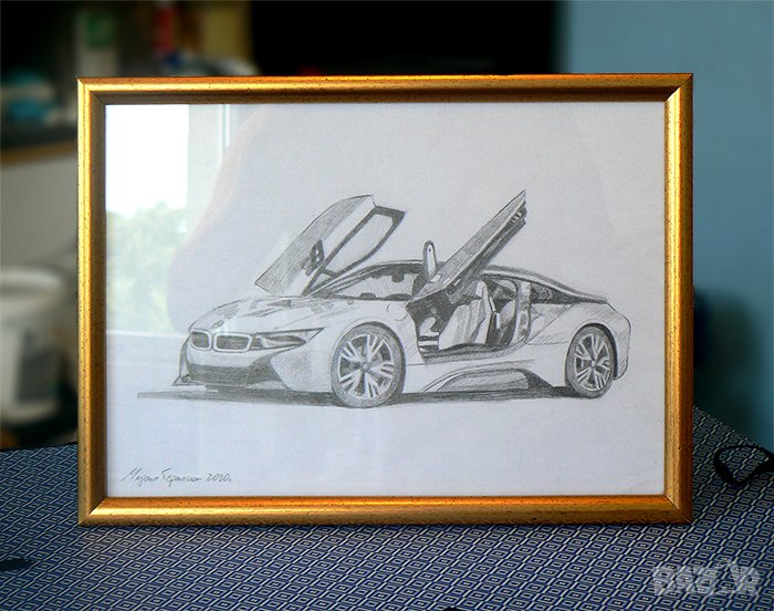 Рисунка на BMW i8., снимка 1
