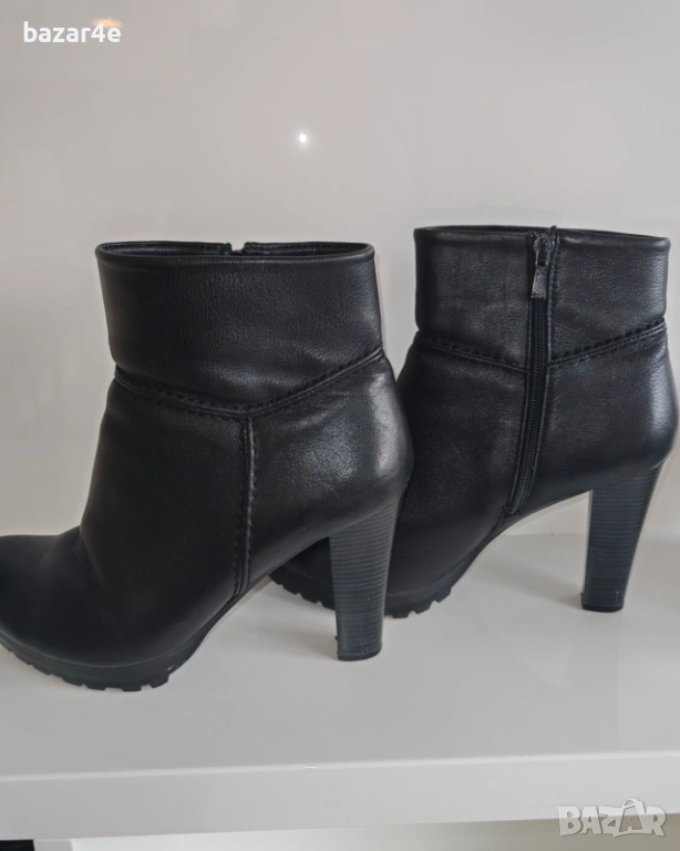 Боти естествена кожа, 40 номер, Gotti, черни, снимка 1