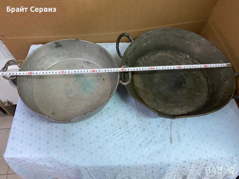 Стари бакърени медни тави, снимка 1