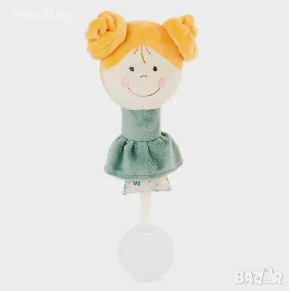 Мека Кукла с държалка 17см 98081 0+г., снимка 1