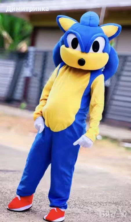 Костюм - Маскот Соник, снимка 1
