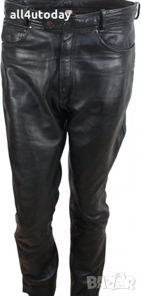 №1734 Мъжки мото панталон от дебела лицева кожа , снимка 1