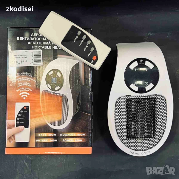 Вентилаторна печка за контакт 400W, снимка 1