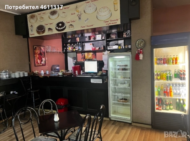 Отдава се под наем напълно разработена кафе-сладкарница с прилежаш цех за производство на торти, снимка 1