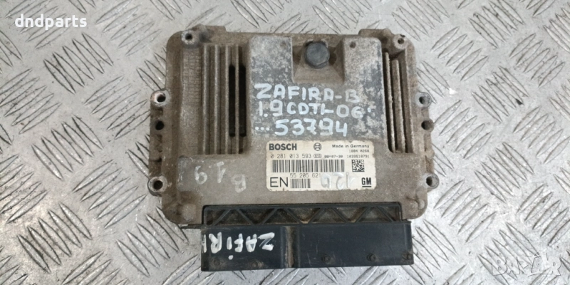 Компютър Opel Zafira B 1.9CDTi 2006г. 0281013593 55205621	, снимка 1