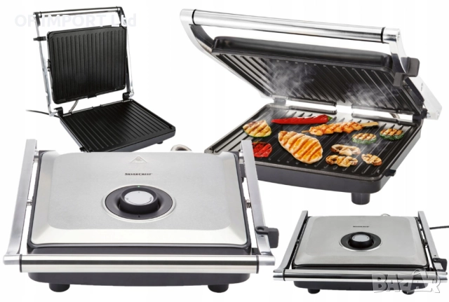 Сандвич Преса 2 в 1 SILVERCREST SPM 2000 F3 ИНОКС, снимка 2 - Скари - 52688323