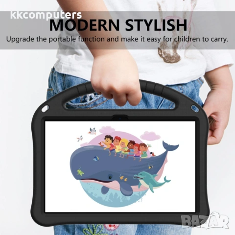 TCL Tab 10 Gen 2 / T-Mobile REVVL Tab / Blackview Oscal Pad 15 Foldable Thumb Kickstand EVA Удароуст, снимка 10 - Калъфи, кейсове - 53234178