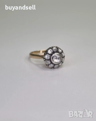 Пръстени с диаманти 18к бяло злато, снимка 11 - Пръстени - 54328191