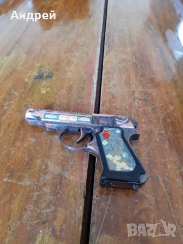 Стара запалка пистолет,сувенир