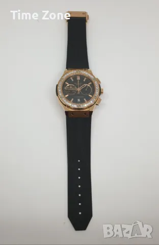 Hublot Chronograph 38mm Pink Gold Black Dial Diamonds Дамски Различни Варианти, снимка 14 - Дамски - 47991731