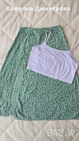 Летен сет – дълга пола + къс топ 