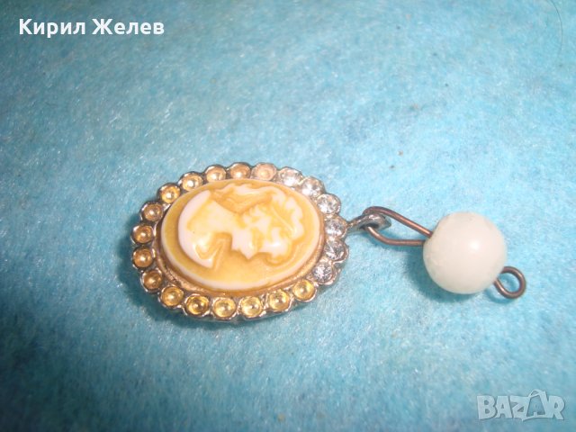 СТАРА КАМЕЯ - ВИКТОРИАНСКИ СТИЛ РЕТРО ВИНТИДЖ БИЖУ 19424, снимка 5 - Антикварни и старинни предмети - 35643752