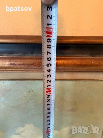 красива стара картина , снимка 2 - Антикварни и старинни предмети - 54100471