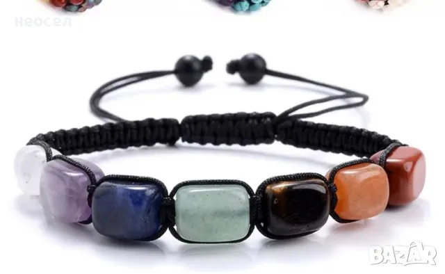 Мъжка гривна Седем чакри, снимка 5 - Гривни - 50082653