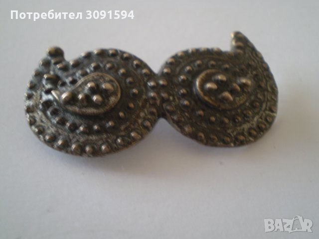 старинна българска  брошка пафта, снимка 1 - Антикварни и старинни предмети - 34534681