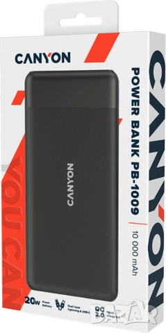 CANYON PB-109, Power bank 10000mAh Black