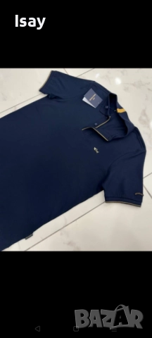 Мъжка тениска Паул Шарк в тъмно син цвят , снимка 2 - Тениски - 52204638