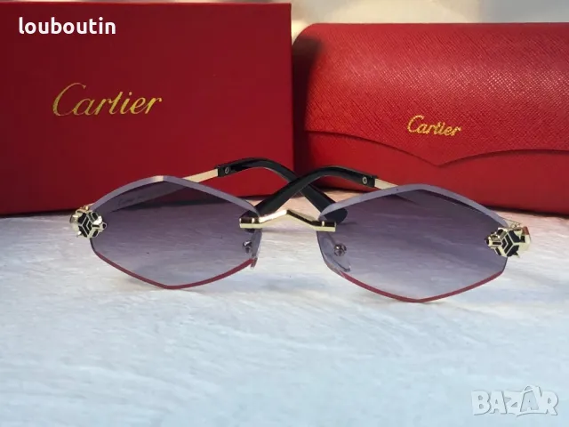 Cartier 2024 дамски слънчеви очила ромб 3 цвята, снимка 6 - Слънчеви и диоптрични очила - 47931090